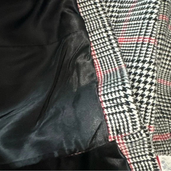 Edgehill Collection Black and Pink Plaid Kids Coat